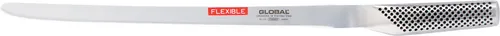 GLOBAL G-10 Lachsmesser 31 cm - Lachsmesser aus Cromova 18 Stahl, ideal für präzise, gleichmäßige Schnitte von Lachs. Flexible Klinge und ergonomischer Edelstahlgriff für komfortable Handhabung.