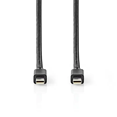Mini Displayport-Kabel - DisplayPort 1.4 - Mini DisplayPort Stecker - Mini DisplayPort Stecker - 48 Gbps - Vernickelt - 2.00 m - Rund - PVC - Schwarz - Blister