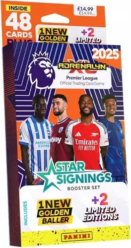 PANINI | Sammelkarten Adrenalyn XL 2025 - Premier League - 48 Karten - Limited Edition & Golden Baller