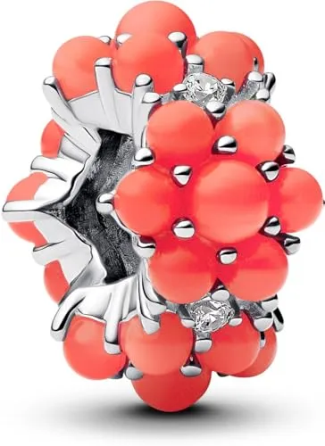 Pandora Moments Korallenrotes Ozean Charm in rot von Pandora