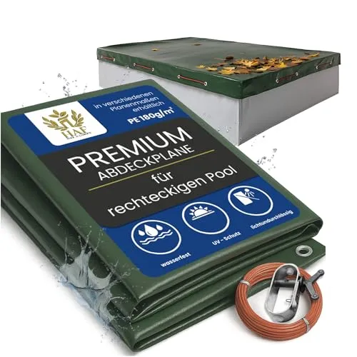 HAF Poolabdeckung Rechteckig für 800 x 400 cm in grün von HAF