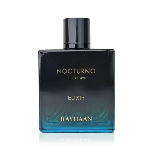 Rayhaan Nocturno Elixir Eau de Parfum 100ml - Elegantes Eau de Parfum mit 100 ml, das für seinen einzigartigen Duft und langanhaltende Frische bekannt ist. Ideal für besondere Anlässe und den täglichen Gebrauch.