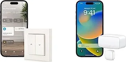 Eve Shutter Switch Matter - Rollladensteuerung - Weiß - Jalousieaktor mit Matter-Steuerung für Rollläden, manuell, per App und Sprachbefehl steuerbar, ideal für smarte Automationen und hohe Sicherheit.