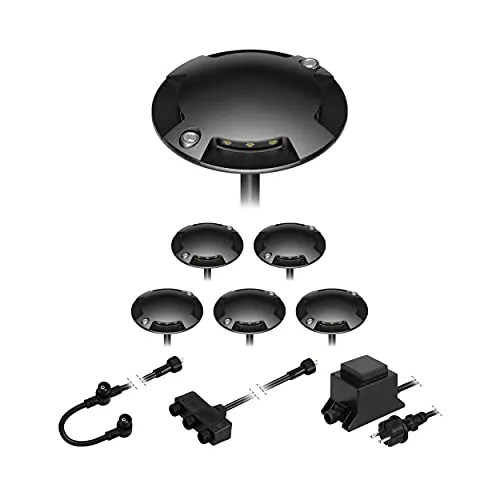 LED Boden-Aufbau-Leuchte Bunda, 4-flammig, schwarz von LEDs Com