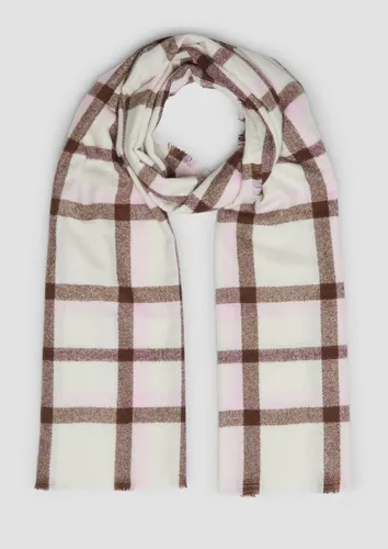 s.Oliver Schal Tuch, Dünner Schal mit Karo-Muster