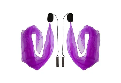 Diabolo Freizeitsport Spiel Spiral Poi Kids 40cm (lila)