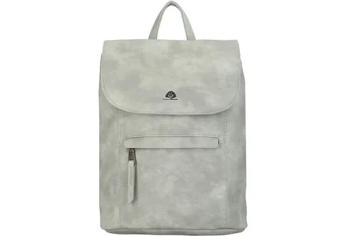 Greenburry Rucksack Mad'l Dasch, Kunstleder grau - Daypack aus hochwertigem Kunstleder, stilvoll und praktisch mit einem Hauptfach und mehreren Taschen für optimale Organisation. Ideal für Alltag und Freizeit.