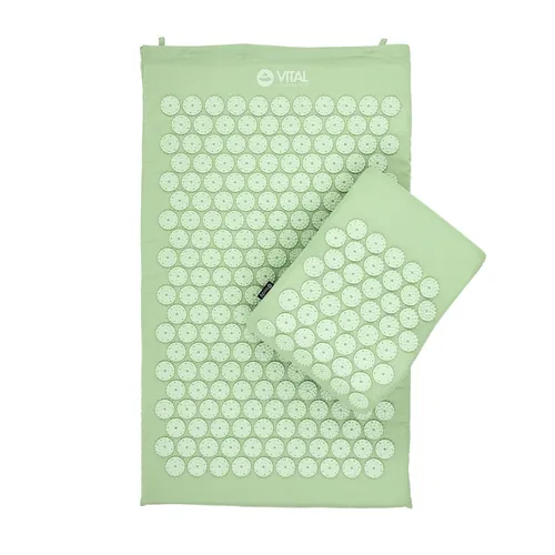 bodhi Vital Akupressur SET: Matte, Kissen & Tasche in grün von Bodhi