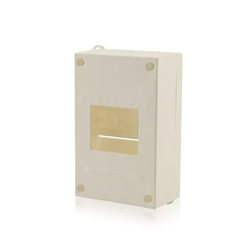 Intratec Sicherungskasten 1-reihig, IP30 – Aufputz Kleinverteiler für 3 Module, kleiner Verteilerkasten für Innenräume, 155 x 97 x 57 mm, Weiß