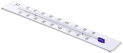 Edelstahl Thermometer, quecksilberfrei, Wandthermometer 28cm, made in germany