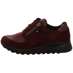 Waldläufer Komfort Schnürschuhe Damen 31363138343233 Rot 40 EU - Schnürer für Damen aus hochwertigem Veloursleder, ideal für Problemfüße. Flexibles Obermaterial und wechselbare Echtleder-Decksohle sorgen für optimalen Komfort und Passform.