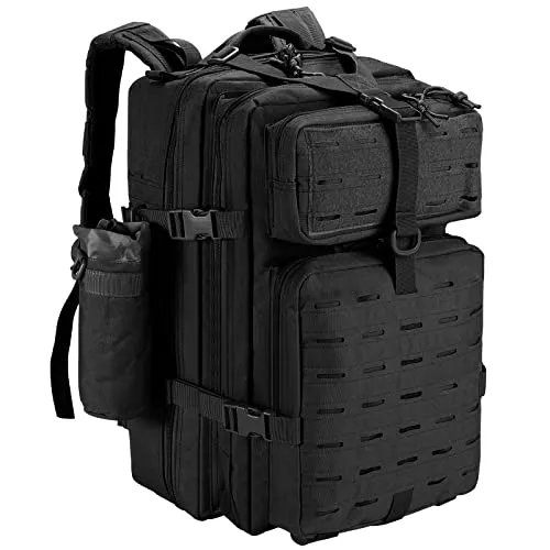 SHANNA Trekkingrucksack, Wanderrucksäcke Militärrucksack 45L Armee Rucksack MOLLE Assault Pack Taktischer Kampfrucksack für Outdoor Wandern Camping Trekking Angeln Jagd