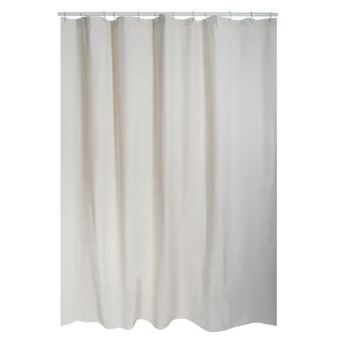 MSV Design Duschvorhang 180x200 Anti-Schimmel Textil/Baumwolle Beige Naturel