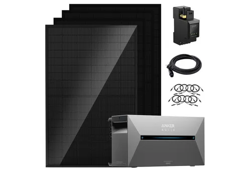 Solarmars® 1800W Balkonkraftwerk mit Speicher - Erneuerbare Energie: Leistungsstarkes Balkonkraftwerk mit 4 Solarmodulen und Anker SOLIX Solarbank 2 E1600 Pro für umweltfreundliche Energieversorgung.