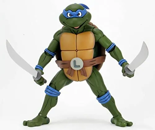 NECA Teenage Mutant Ninja Turtles 1/4 Scale Leonardo Cartoon grün/blau, 100% Kunststoff