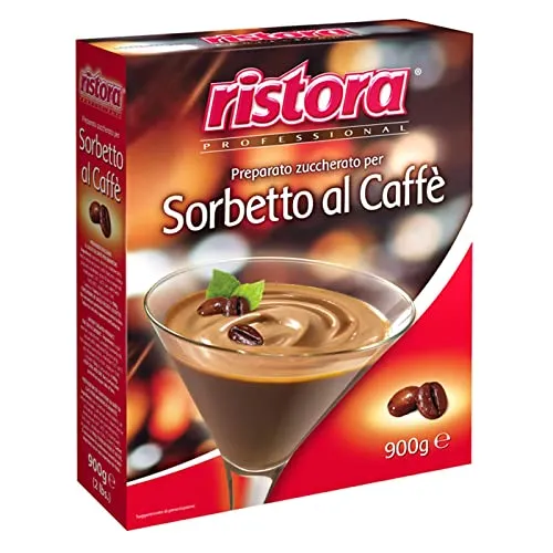 Ristora Professional Crema Sorbetto al Caffè Gesüßte Zubereitung für Kaffee-Sorbet-Creme Glutenfrei 900g