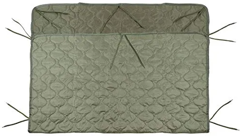 MFH Poncho Liner Steppdecke - Oliv - Praktische Bettdecke mit 16 Befestigungsbändern für vielseitige Nutzung, inklusive Transportbeutel für einfache Mitnahme.