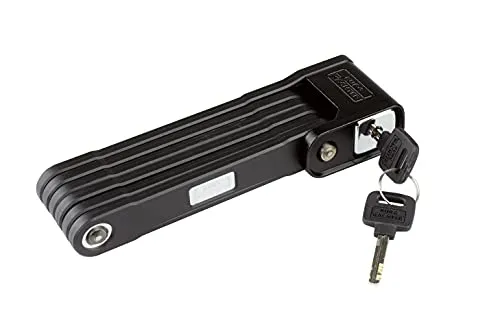 BURG-WÄCHTER Faltschloss 790 90 - Aufbohrgeschütztes Fahrradschloss mit Halterung, hohe Sicherheit für E-Bikes und Fahrräder, 90 cm lang