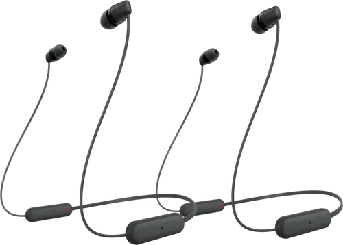 Sony WI-C100 Schwarz Doppelpack in schwarz von Sony