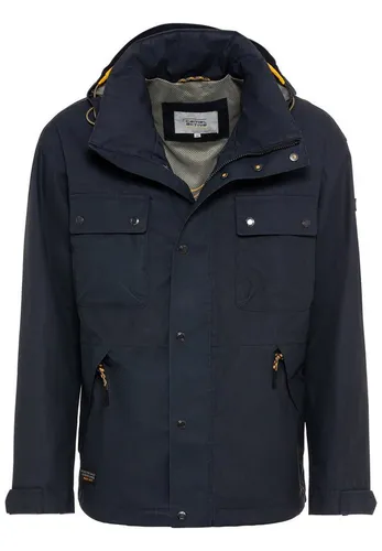 camel active Herren teXXXactive Funktionsjacke mit Kapuze, Blau, Größe 36 - Funktionsjacke für Herren, wasserabweisend, atmungsaktiv und winddicht. Ideal für Outdoor-Aktivitäten, mit vielen Taschen und abnehmbarer Kapuze für zusätzlichen Komfort.