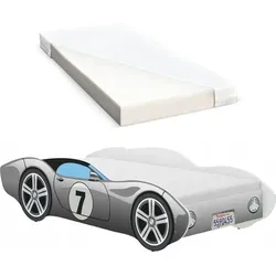 iGLOBAL Kinderbett Autobett Cars 140 x 70 cm mit Matratze