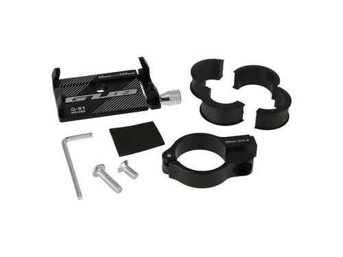 Smartphonehalter, Schwarz eloxiert