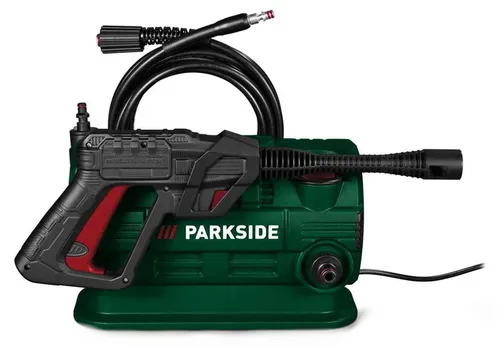 PARKSIDE Mini-Hochdruckreiniger PHDM 110 A1 - Kompakter Mini-Hochdruckreiniger für die Reinigung von Autos, Terrassen und Gartenmöbeln. Mit einstellbarer Vario-Düse und Auto-Start-Stopp-System für hohe Flexibilität und einfache Handhabung.
