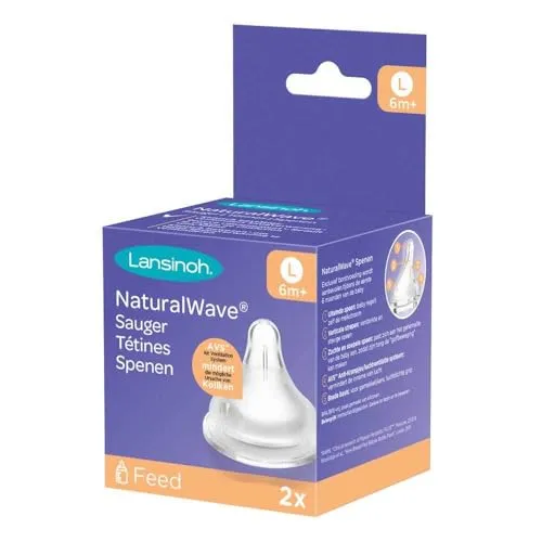 LANSINOH NaturalWave Sauger L 2 St