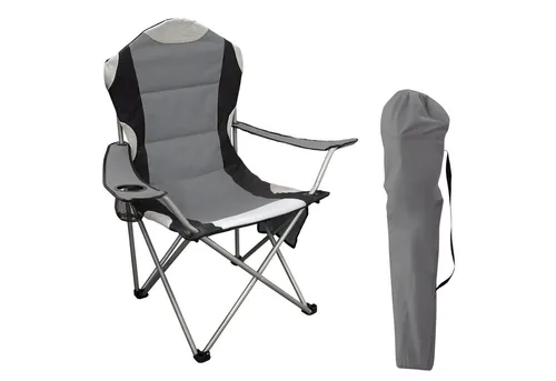 Campingstuhl DELUXE 150 Kg in schwarz von Spetebo