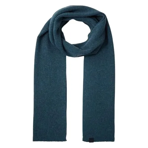 TOM TAILOR Herren Strickschal 1048039, Real Teal Blue Melange
