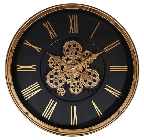 Hermann Jäckle Skelett Wanduhr 3099A – Industrial Schwarz Roségold - Die Hermann Jäckle Skelett Wanduhr 3099A kombiniert industriellen Stil mit edler Vintage-Optik. Mit großem Durchmesser von 50,5 cm und beweglichem Räderwerk ist sie ein beeindruckendes Highlight für jedes Zuhause.
