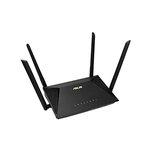 ASUS RT-AX1800U Router - Erweiterbarer Dual-Band WiFi-Router mit WiFi6 für blitzschnelle Verbindungen, integrierter Internetschutz und unbegrenzten Updates, ideal für modernes Home Office.