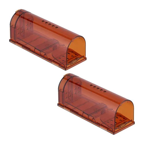 Lebendfalle mäuse Mäusefalle tierfreundlich Durchlauffalle orange 120 g