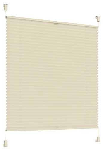 Plissee creme 100cm x 140cm Klemmfix Wabenplissee Faltrollo Plisseerollo Plisee