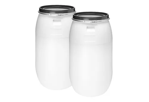 Garronda Regentonne Set 2x 220 Liter Weithalsfass - Regentonnen Set aus 2 Fässern, BPA-frei und ideal für die Aufbewahrung von Wasser, Düngemitteln oder Lebensmitteln. Robust, leicht zu reinigen und langlebig für vielseitige Anwendungen im Garten!