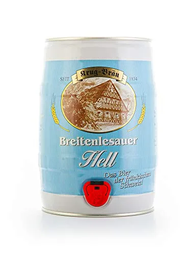 Krug Bräu Breitenlesauer Hell aus Franken 5.0l Dose Partyfass