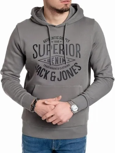JACK & JONES Male Kapuzenpullover Logo Kapuzenpullover (Sedona Sage SUP Corvin/605 S)