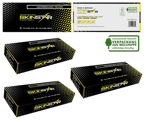 SKINSTAR Universal Wachs YELLOW EDITION Skiwachs 750g