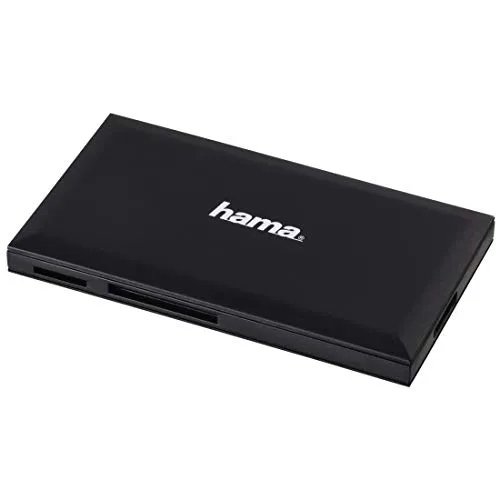 Hama USB-3.0-Multi-Kartenleser - Universelles Kartenlesegerät für SD, microSD, CF und MS, superschnelle Datenübertragung für kreative Nutzer