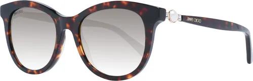 Jimmy Choo Damen-Sonnenbrille JIM SUN ANNABETH/S in Havana - Elegante Damen-Sonnenbrille in schwarz/braun mit 100% UV-Schutz. Ideal für Urlaub und Sonnenaktivitäten, inklusive Brillenetui und Putztuch.