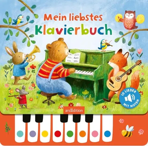Mein liebstes Klavierbuch: Lieblingslieder zum Selberspielen - Interaktives Soundbuch für Kinder ab 3 Jahren, fördert musikalisches Verständnis und Kreativität durch beliebte Lieder zum Selberspielen.