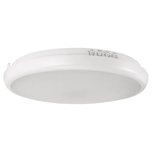 Licht-Erlebnisse LED Feuchtraumleuchte mit Bewegungsmelder 30 cm - Moderne IP65 Deckenlampe für innen und außen, ideal für Badezimmer, Terrassen und Flure. Mit Bewegungsmelder für automatisches Licht, blendarmer Lichtstreuung und energieeffizientem LED-Leuchtmittel.