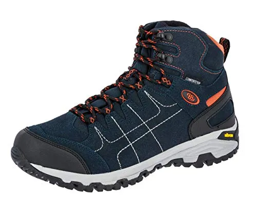 Brütting Unisex Mount Shasta High Trekkingstiefel - Marine Orange, 45 EU - Wanderschuhe mit stabiler, rutschfester Vibram-Laufsohle und wasserabweisender Comfortex-Klimamembrane für optimalen Komfort bei Outdoor-Abenteuern.