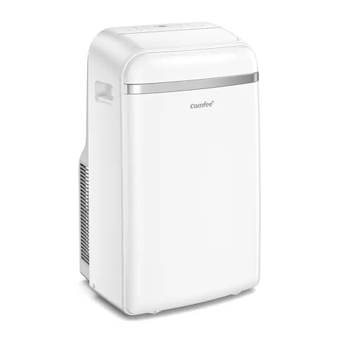 Comfee PAC 12000 Klimagerät – Mobiles 12.000 BTU Kühlsystem - Klimaanlagen – Leistungsstarkes mobiles Klimagerät mit 12.000 BTU für Räume bis 41 m², bietet Kühlen, Entfeuchten und einen leisen Schlafmodus.