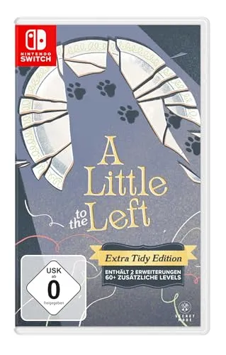 A Little to the Left Extra Tidy Edition - Switch [EU Version] - PC- & Videospiele: Ein einzigartiges Rätselspiel mit über 75 liebevollen Herausforderungen, inklusive täglichen Aufräum-Abenteuern und zwei Erweiterungen für endlosen Spaß!