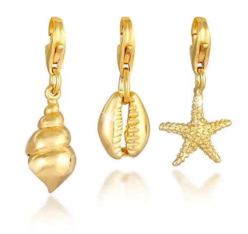 Nenalina Seestern Charm Anhänger aus 925 Sterling Silber - Eleganter Clasp Charm für Damen, aus hochwertigem 925 Sterling Silber, perfekt für Bettelarmbänder und Ketten, ideal als Geschenk für besondere Anlässe.