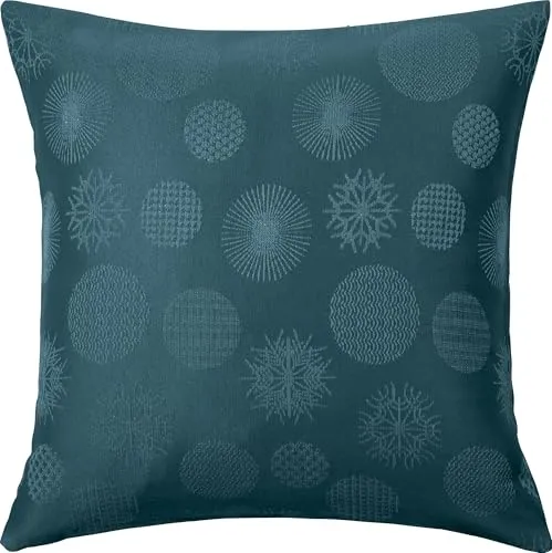 Erwin Müller Jacquard Kissenhülle Calvia Petrol Größe 40x40 cm