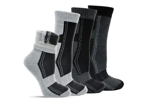 Frostfighter Thermosocken gefütterte Herren Wintersocken (6-Paar) sehr warmes weiches Innenfutter
