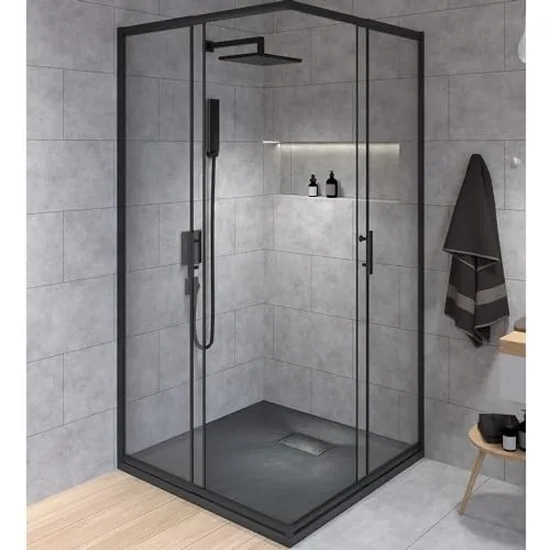 SET Duschkabine + Duschwanne 80x80 cm von Badland