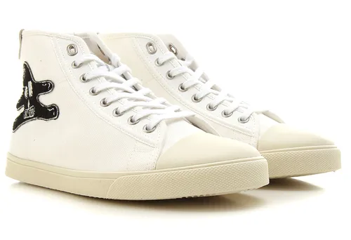 Celine x Andre Butzer White High-Top 'Blank' Canvas Rich Kid Sneakers Schuhe 39